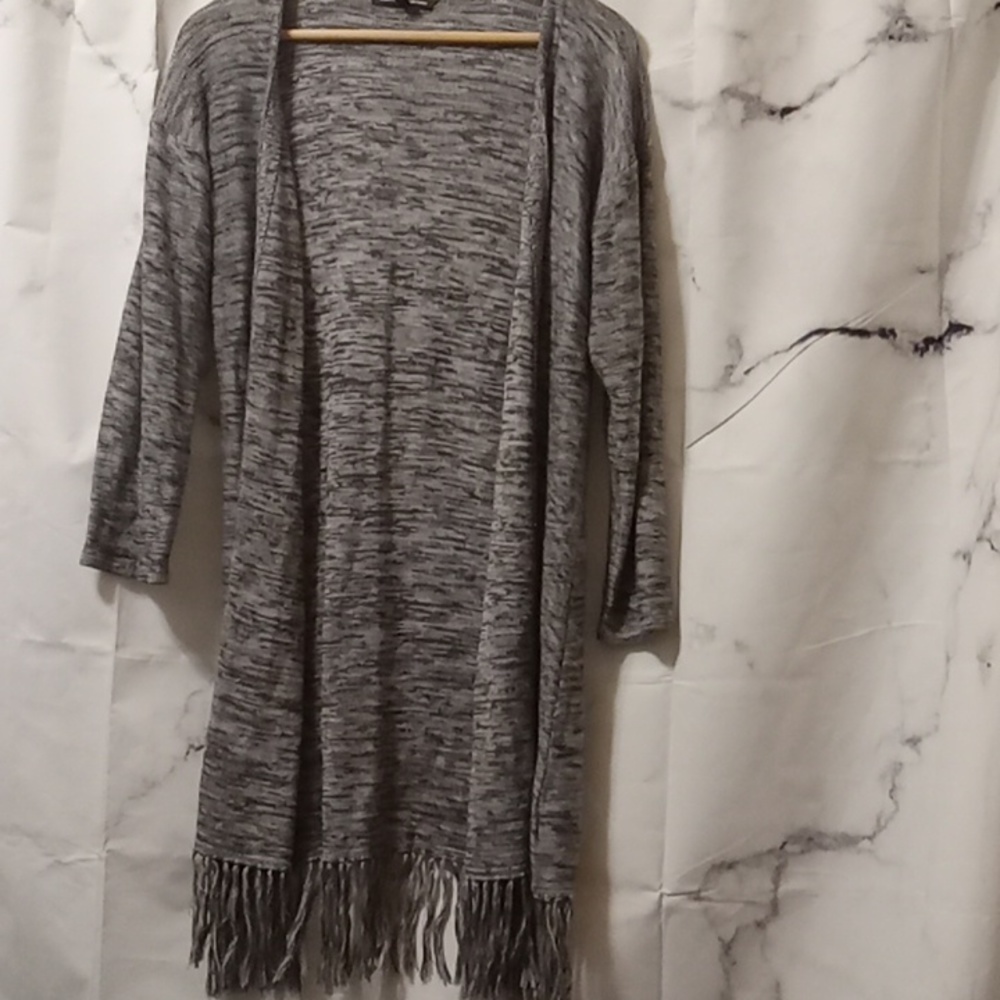 Cable & Gauge fringe cardigan Med 🩵🩵🩵🩵